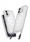 Mey İthalat®  iPhone 16 Kılıf Enka Magsafe Silikon Kılıf - Şeffaf