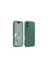 Mey İthalat®  iPhone 16 Kılıf First Silikon - Koyu Yeşil
