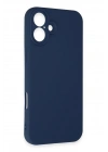 Mey İthalat®  iPhone 16 Kılıf First Silikon - Lacivert