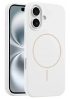 Mey İthalat®   iPhone 16 Kılıf Jully Magsafe Kapak - Beyaz