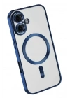 Mey İthalat®   iPhone 16 Kılıf Kross Magneticsafe Kapak - Lacivert