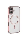 Mey İthalat®  iPhone 16 Kılıf Kross Magneticsafe Kapak - Pembe