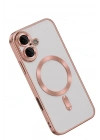 Mey İthalat®   iPhone 16 Kılıf Kross Magneticsafe Kapak - Rose