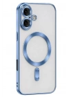Mey İthalat®   iPhone 16 Kılıf Kross Magneticsafe Kapak - Sierra Blue