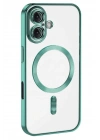 Mey İthalat®  iPhone 16 Kılıf Kross Magneticsafe Kapak - Turkuaz