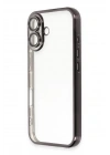 Mey İthalat®  iPhone 16 Kılıf  Lensli Silikon - Siyah