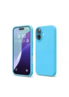 Mey İthalat®  iPhone 16 Kılıf Nano içi Kadife Silikon - Mavi