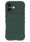 Mey İthalat®   iPhone 16 Kılıf Optimum Silikon - Koyu Yeşil