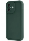 Mey İthalat®  iPhone 16 Kılıf Viera Silikon - Koyu Yeşil