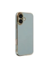 Mey İthalat®  iPhone 16 Kılıf Volet Silikon - Açık Yeşil