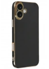 Mey İthalat®  iPhone 16 Kılıf Volet Silikon - Siyah