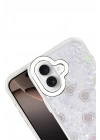 Mey İthalat®   iPhone 16 Lumi Desenli Kapak - Beyaz
