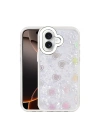 Mey İthalat®   iPhone 16 Lumi Desenli Kapak - Beyaz