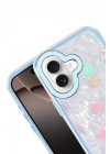 Mey İthalat®   iPhone 16 Lumi Desenli Kapak - Mavi