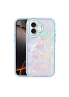 Mey İthalat®   iPhone 16 Lumi Desenli Kapak - Mavi