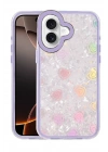 Mey İthalat®   iPhone 16 Lumi Desenli Kapak - Mor
