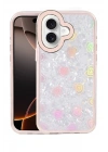 Mey İthalat®   iPhone 16 Lumi Desenli Kapak - Pembe