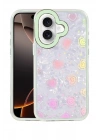 Mey İthalat®   iPhone 16 Lumi Desenli Kapak - Yeşil