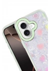 Mey İthalat®   iPhone 16 Lumi Desenli Kapak - Yeşil