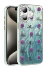 Mey İthalat®  iPhone 16 Plus Kılıf Blade Aynalı Desenli Kapak - Desen 9
