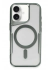 Mey İthalat®  iPhone 16 Plus Kılıf Boyi Magsafe Silikon Kapak - Yeşil
