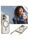 Mey İthalat®   iPhone 16 Plus Kılıf Enka Magsafe Silikon Kılıf - Şeffaf