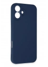 Mey İthalat®  iPhone 16 Plus Kılıf First Silikon - Lacivert