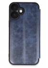 Mey İthalat®  iPhone 16 Plus Kılıf Flip Cover - Lacivert