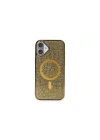 Mey İthalat®  iPhone 16 Plus Kılıf Helen Magsafe Kapak - Gold