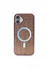 Mey İthalat®  iPhone 16 Plus Kılıf Helen Magsafe Kapak - Pembe