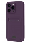 Mey İthalat®  iPhone 16 Plus Kılıf Kelvin Kartvizitli Silikon - Derin Mor