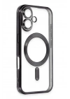 Mey İthalat®  iPhone 16 Plus Kılıf Kross Magneticsafe Kapak - Siyah