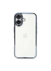 Mey İthalat®  iPhone 16 Plus Kılıf  Lensli Silikon - Açık Mavi
