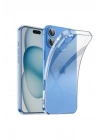 Mey İthalat®  iPhone 16 Plus Kılıf Lüx Şeffaf Silikon