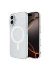 Mey İthalat®  iPhone 16 Plus Kılıf Magneticsafe Şeffaf Silikon - Şeffaf