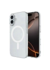 Mey İthalat®  iPhone 16 Plus Kılıf Magneticsafe Şeffaf Silikon - Şeffaf