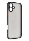 Mey İthalat®  iPhone 16 Plus Kılıf Montreal Silikon Kapak - Siyah