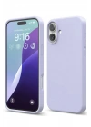 Mey İthalat®  iPhone 16 Plus Kılıf Nano içi Kadife Silikon - Lila