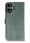Mey İthalat®  iPhone 16 Plus Kılıf Trend S Plus Kapaklı Kılıf - Yeşil
