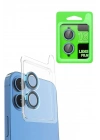 Mey İthalat®  iPhone 16 Plus Raze Metal Kamera Lens - Lacivert