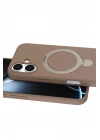 Mey İthalat®   iPhone 16 Plus Regal Magsafe Standlı Kapak - Çöl Titanyum
