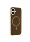 Mey İthalat®  iPhone 16 Plus Tuna PC Slim Magsafe Kapak - Desert