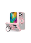 Mey İthalat®  iPhone 16 Pro Banza Magsafe Standlı Kapak - Pembe