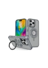 Mey İthalat®  iPhone 16 Pro Banza Magsafe Standlı Kapak - Titan Gri