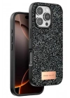 Mey İthalat®   iPhone 16 Pro Bright Simli Kapak - Siyah
