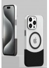 Mey İthalat®  iPhone 16 Pro Carbon Puzzle Magsafe Kapak - Desert