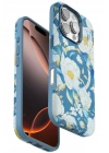 Mey İthalat®  iPhone 16 Pro Flower Series Magsafe Kapak - Mavi