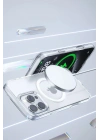 Mey İthalat®  iPhone 16 Pro Gleam PC Sert Magsafe Kılıf - Kahverengi