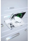 Mey İthalat®  iPhone 16 Pro Gleam PC Sert Magsafe Kılıf - Şeffaf