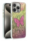 Mey İthalat®  iPhone 16 Pro Kılıf Blade Aynalı Desenli Kapak - Desen 5